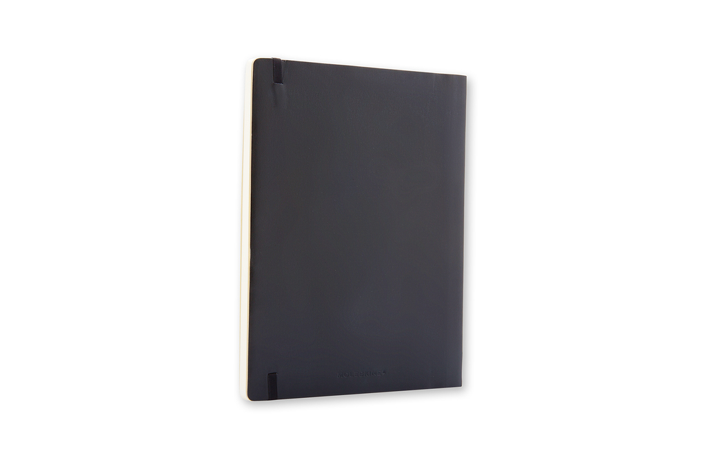 Zápisník Moleskine měkký čtverečkovaný černý XL