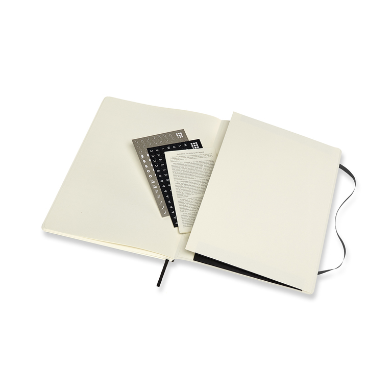Professional diář-zápisník Moleskine měkký černý XL