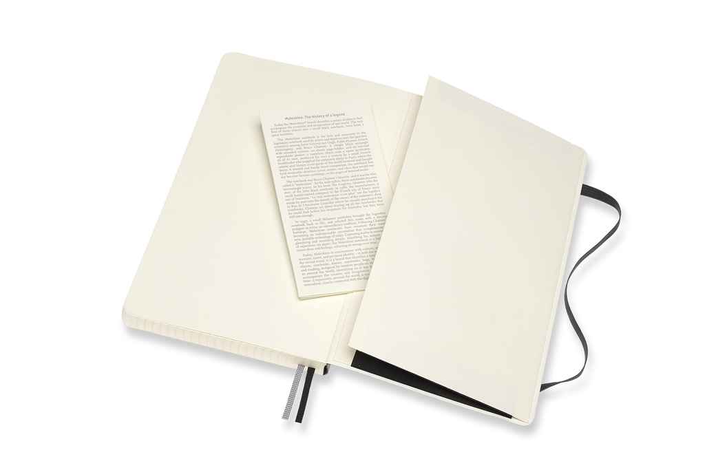 Zápisník Moleskine Expanded měkký čtverečkovaný černý L