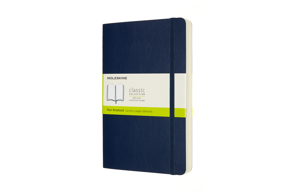Zápisník Moleskine Expanded měkký čistý modrý L