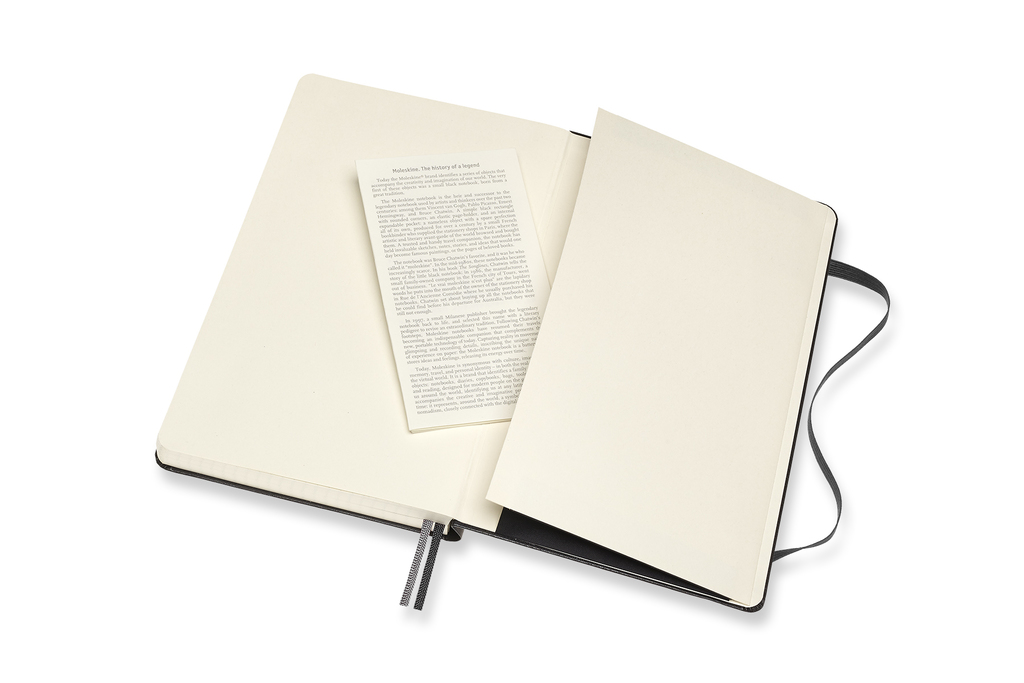 Zápisník Moleskine Expanded tvrdý čtverečkovaný černý L