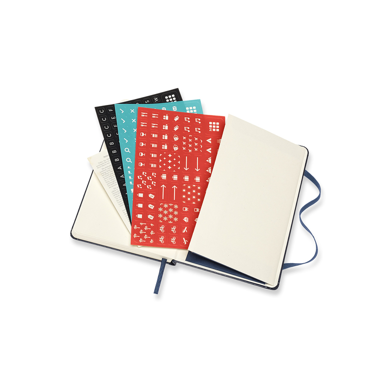 Horizontální týdenní diář Moleskine 2022 tvrdý modrý S