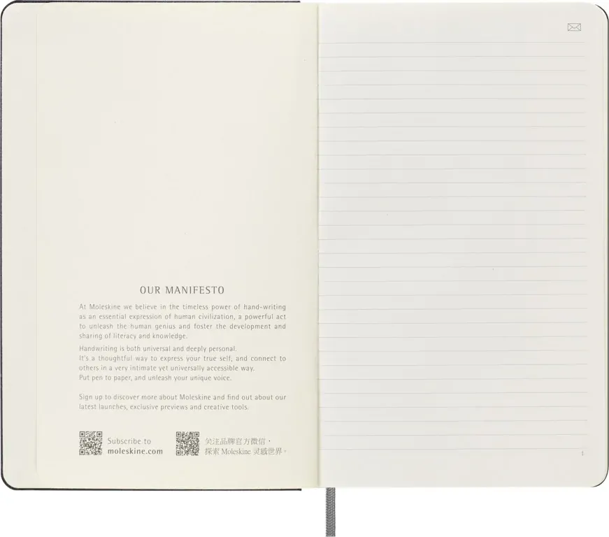 Smart zápisník Moleskine tvrdý linkovaný černý L