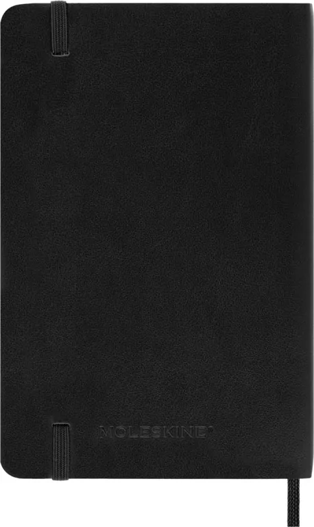 Horizontální týdenní diář Moleskine 2027 měkký černý S