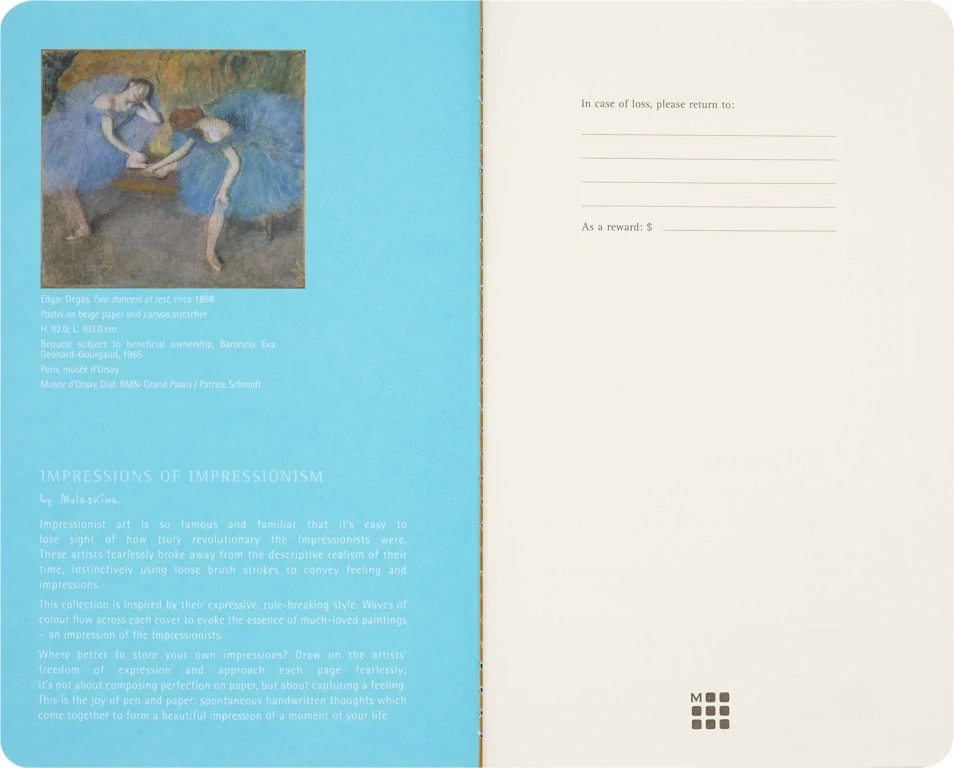 Impressionism sešity Moleskine Cahier 2 ks čistý L