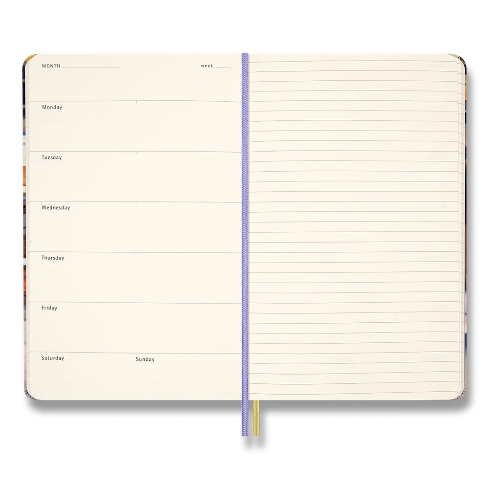 Impressionism plánovací zápisník Moleskine nedatovaný tvrdý L