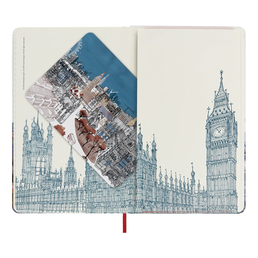 I am London zápisník Moleskine linkovaný tvrdý L