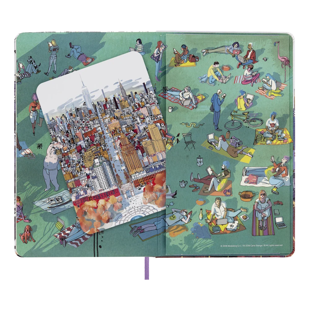 I am New York zápisník Moleskine linkovaný tvrdý L
