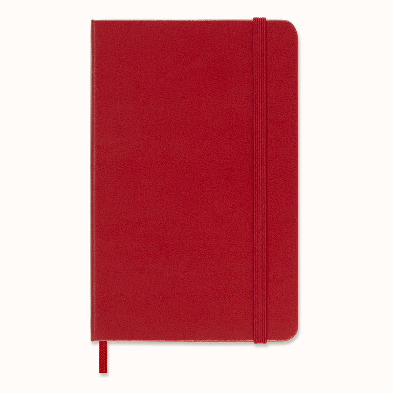 Zápisník Moleskine tvrdý čistý červený S