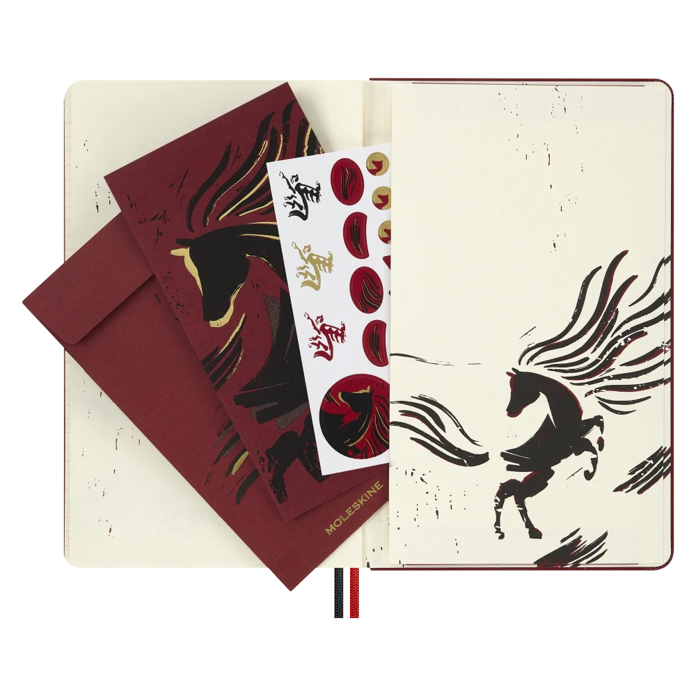 Zápisník Moleskine Horse Wood linkovaný L