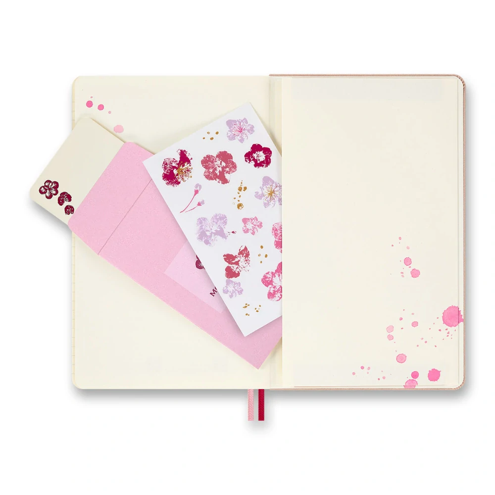 Sakura Vegea zápisník Moleskine tvrdý linkovaný L v dárkové krabici