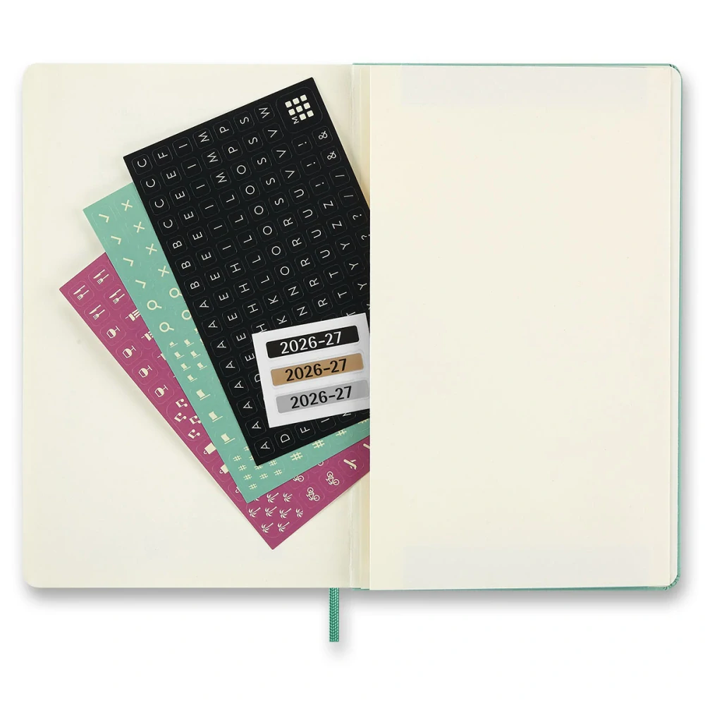 18m plánovací diář Moleskine 2026-2027 CP tvrdý zelený L