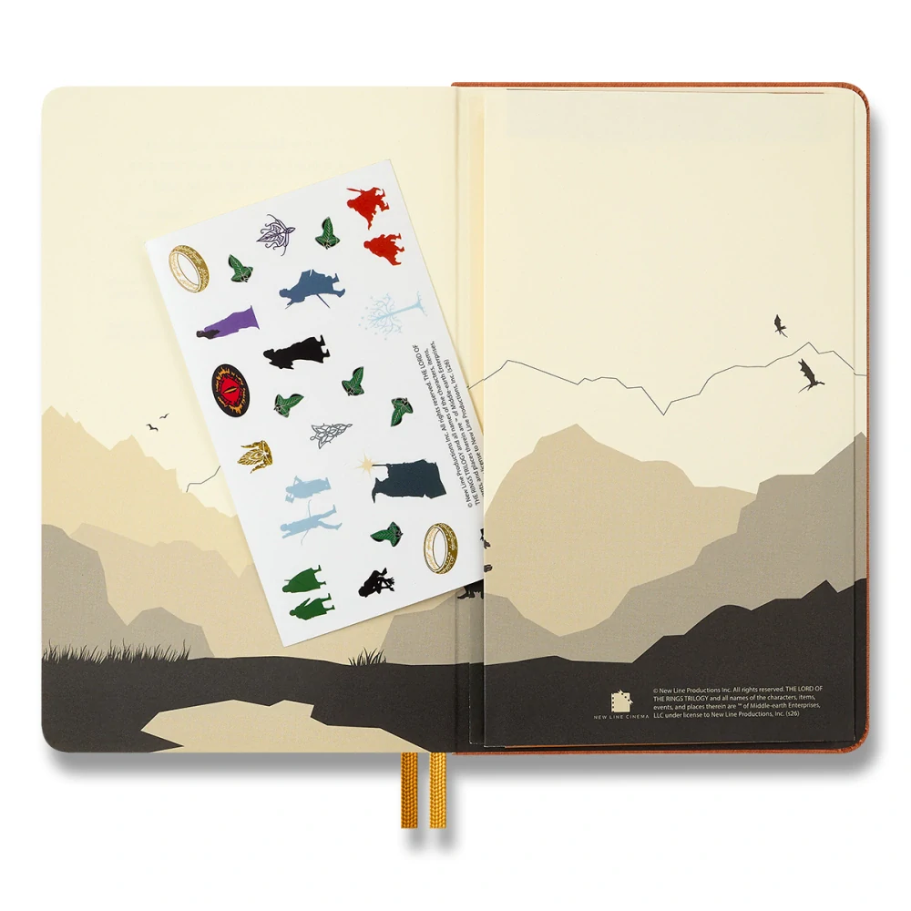 Zápisník MOLESKINE The Lord of the Rings linkovaný tvrdý L Frodo and Sam