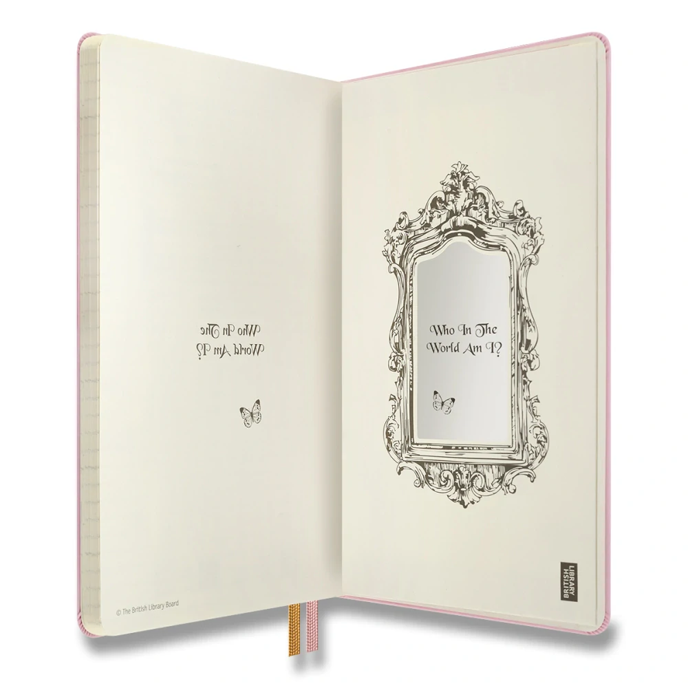 Alice in Wonderland zápisník Moleskine tvrdý linkovaný L