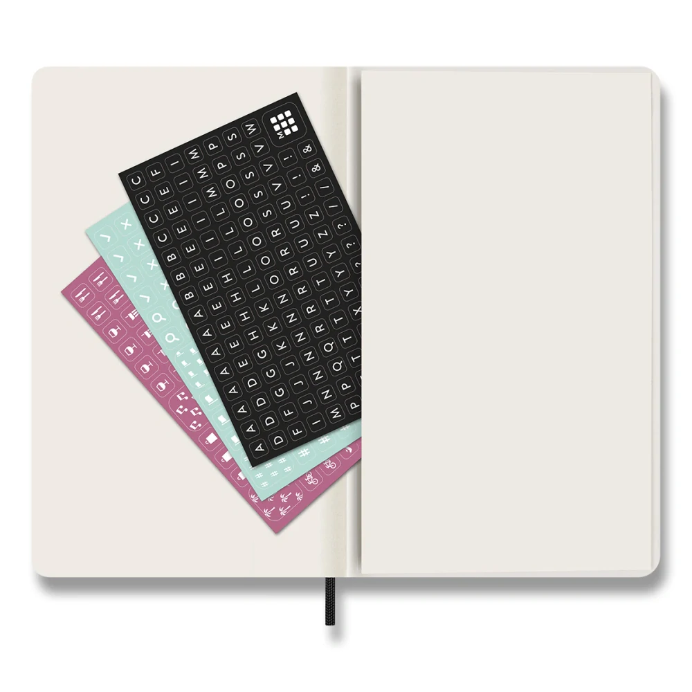 Precious & Ethical Vegea plánovácí zápisník Moleskine 2027 měkký černý L v dárkové krabici