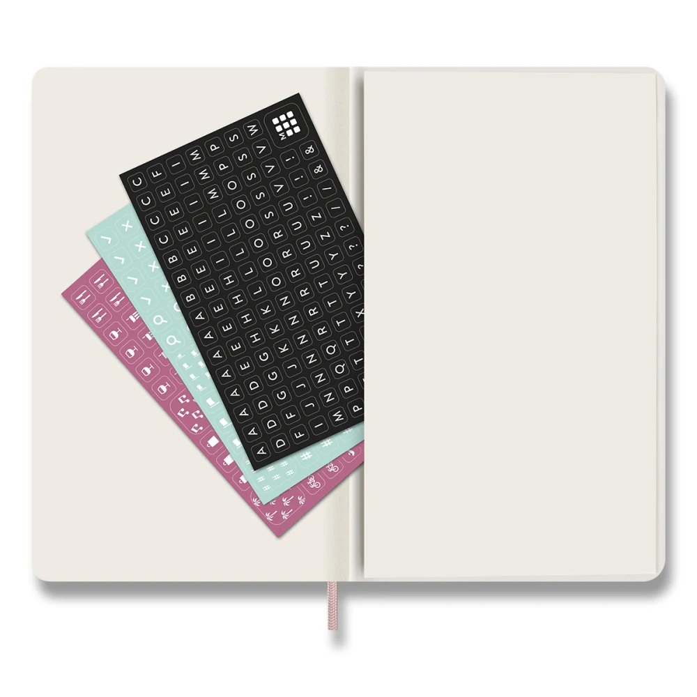Precious & Ethical Vegea plánovácí zápisník Moleskine 2027 měkký růžový L v dárkové krabici