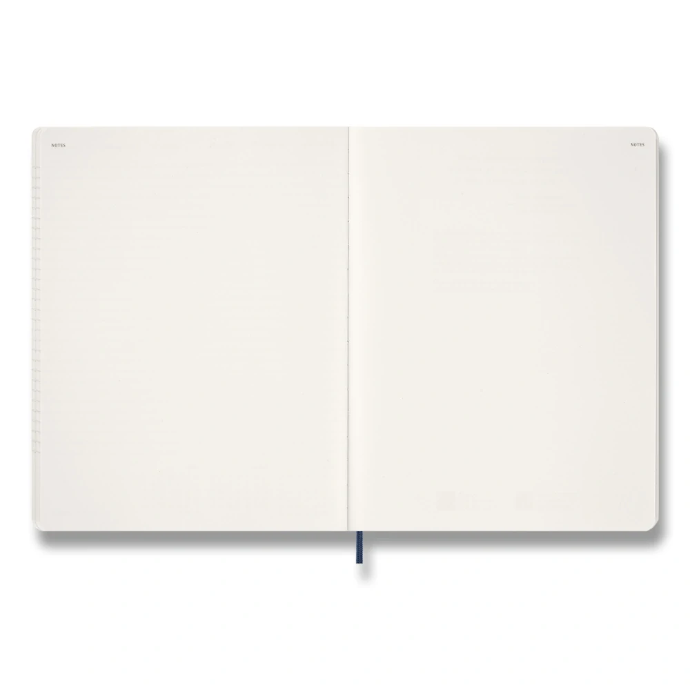 Essential 15měsíční vertikální týdenní diář Moleskine 2027 měkký modrý XXL