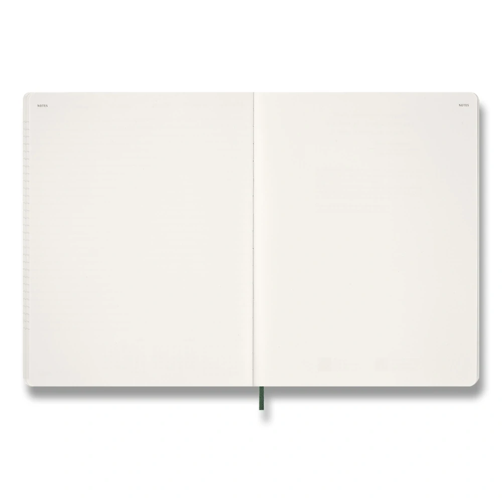 Essential 15měsíční vertikální týdenní diář Moleskine 2027 měkký zelený XXL