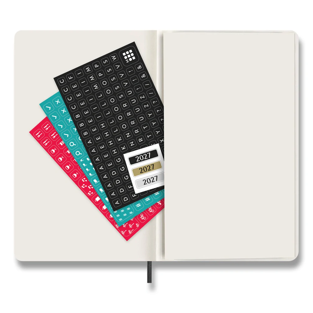 Diář Moleskine 2027 denní měkký černý L
