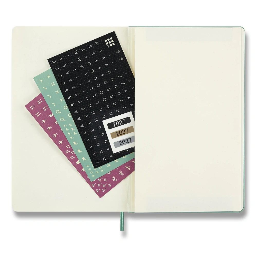Plánovací zápisník Moleskine 2027 CP tvrdý zelený L