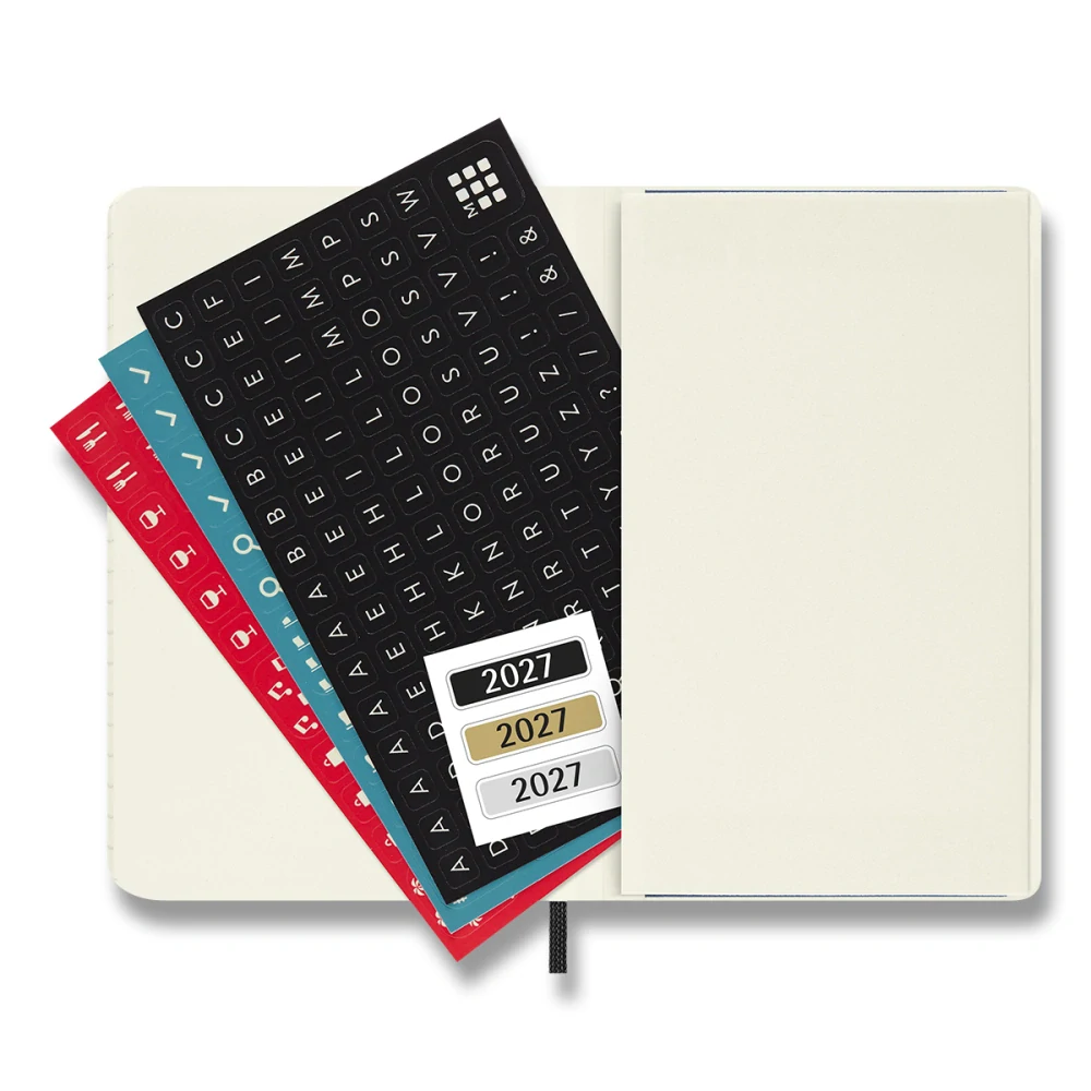 Plánovací zápisník Moleskine 2027 měkký černý S