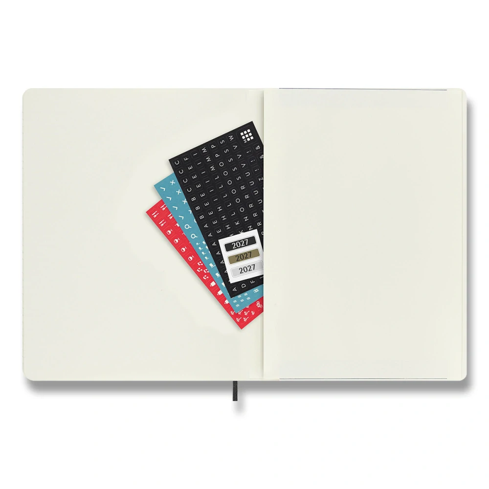 Plánovací zápisník Moleskine 2027 měkký černý XL