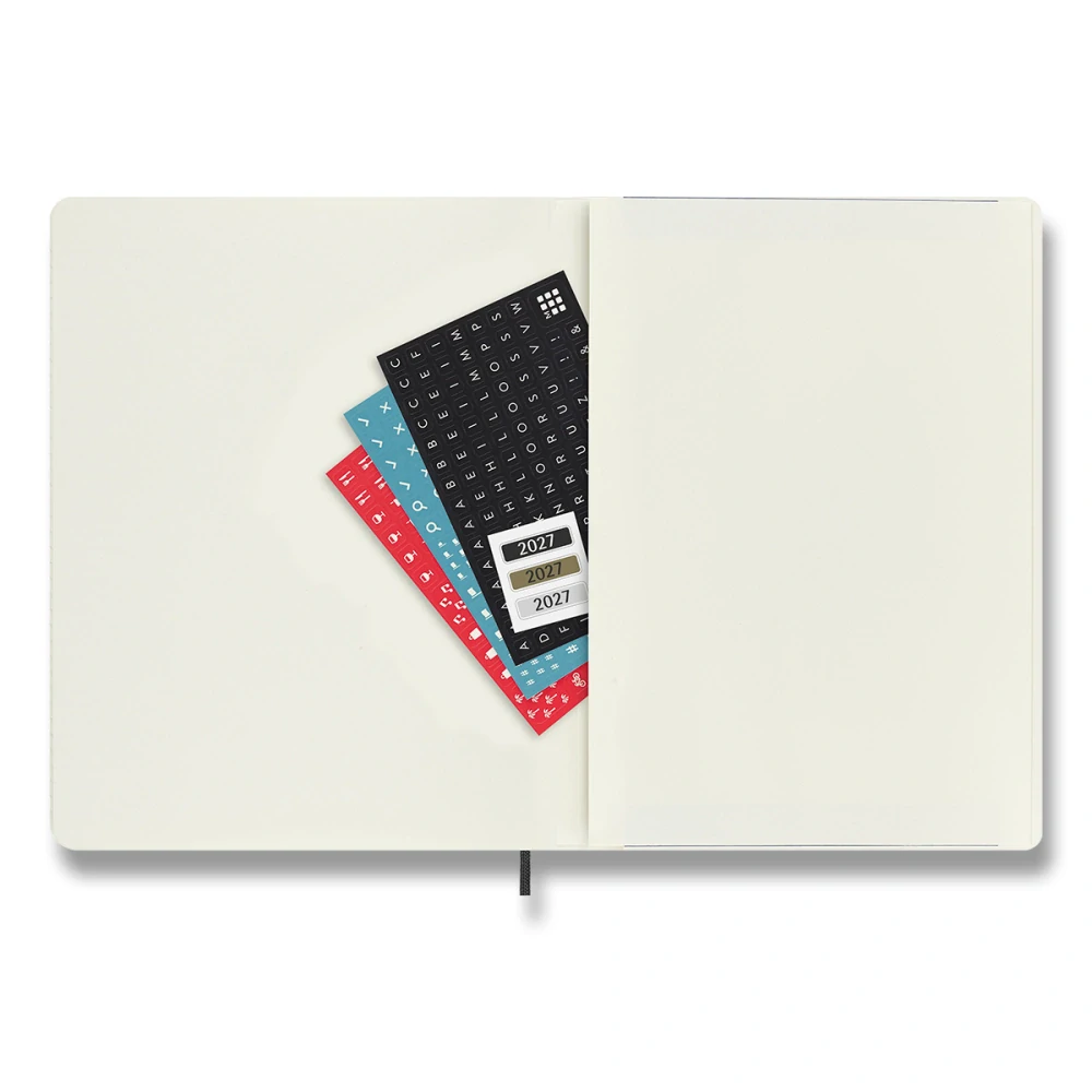 Měsíční diář Moleskine 2027 měkký černý XL