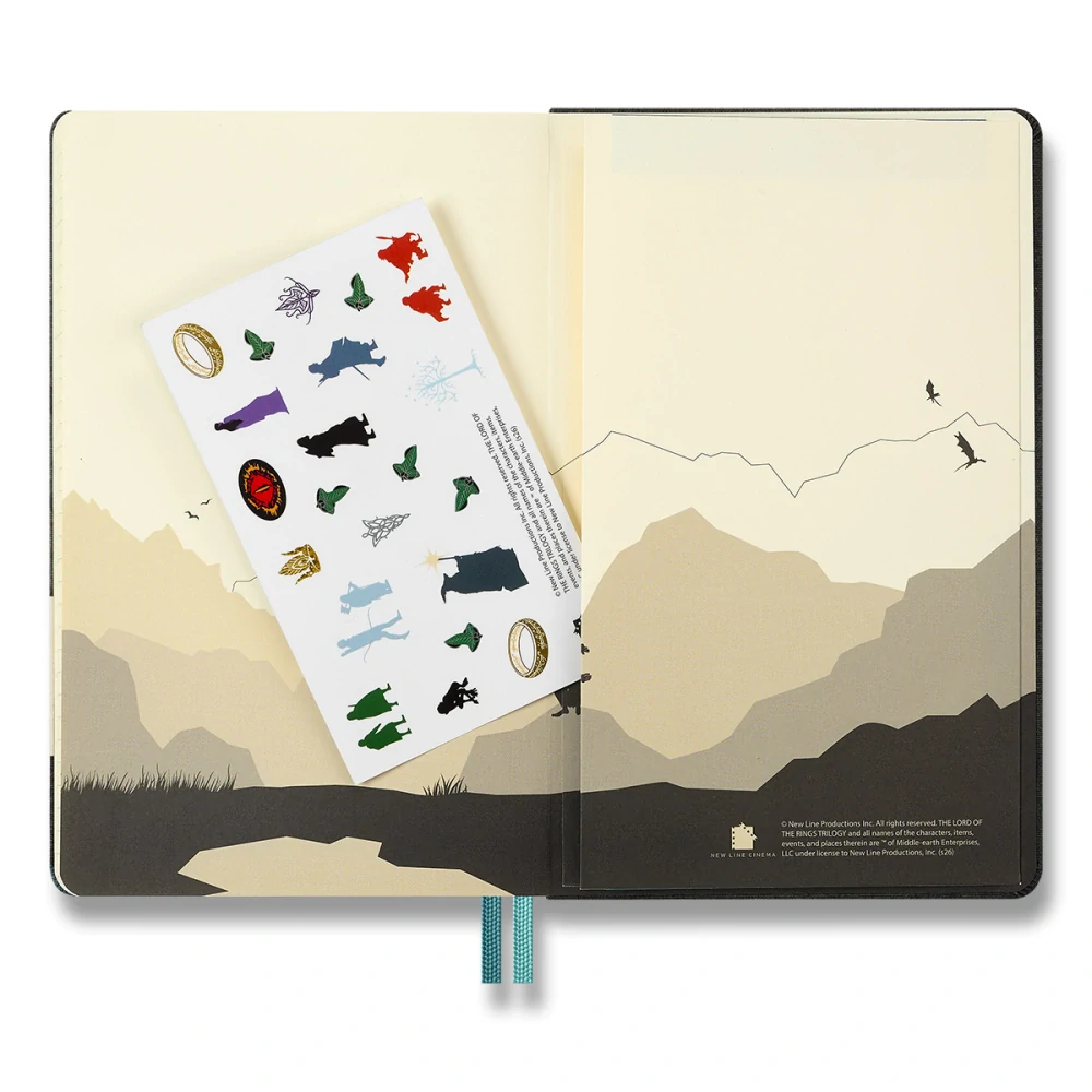 Diář MOLESKINE 2027 týdenní tvrdý The Lord of the Rings L