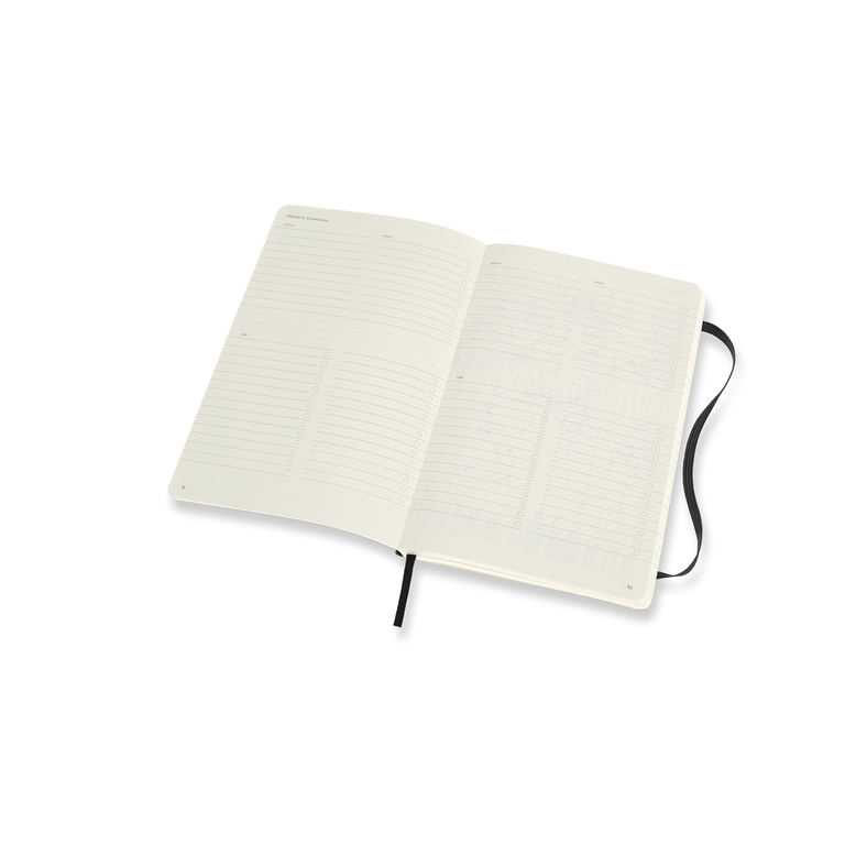 Professional diář-zápisník Moleskine měkký černý L 