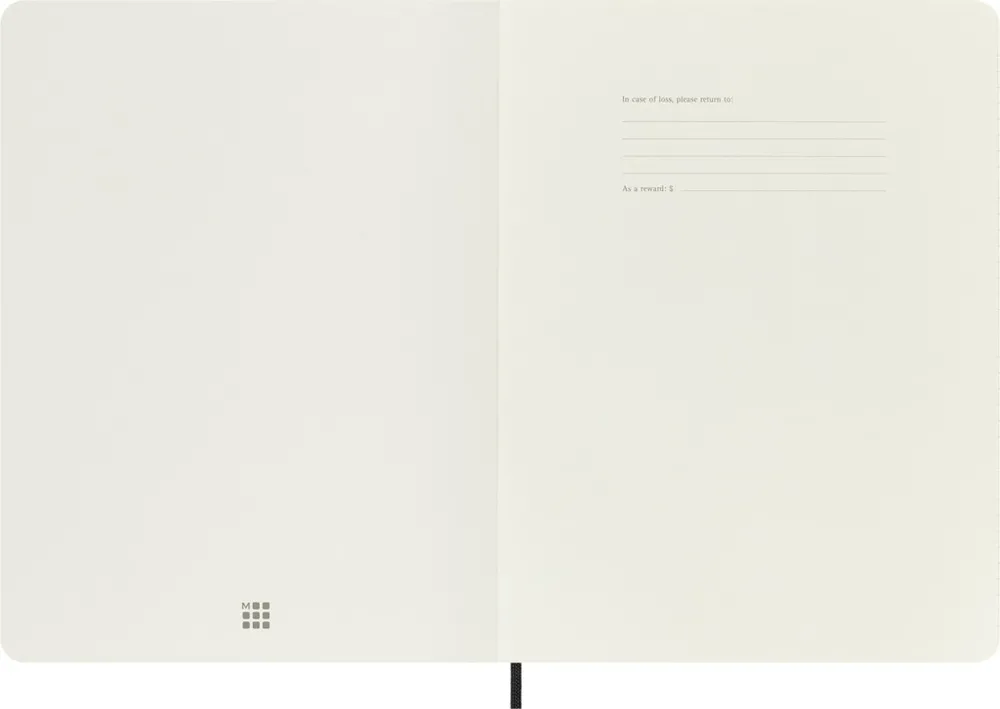 Precious & Ethical Vegea zápisník Moleskine linkovaný černý XL v dárkové krabici