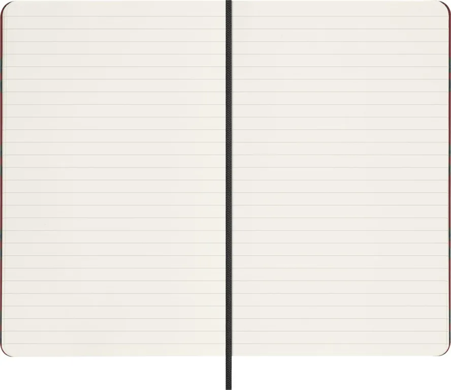 Silk zápisník Moleskine linkovaný bordeaux vínový L v dárkové krabici