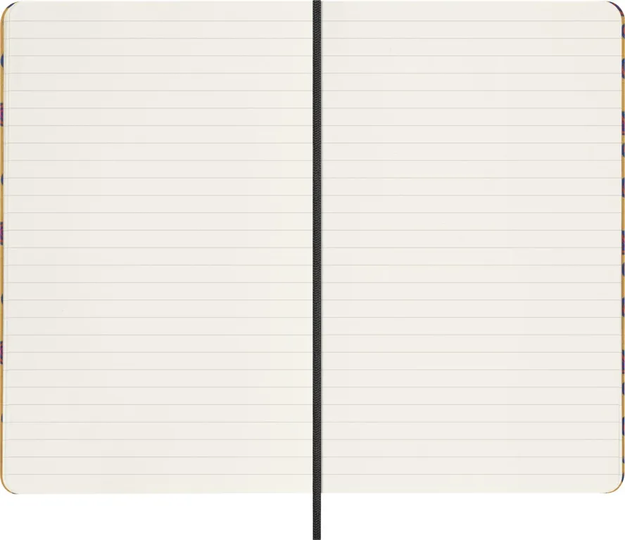 Silk zápisník Moleskine linkovaný žlutý L v dárkové krabici