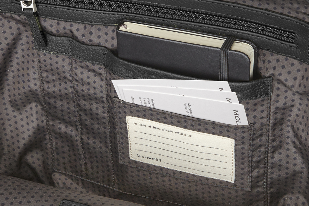 Batoh Moleskine Classic Leather černý