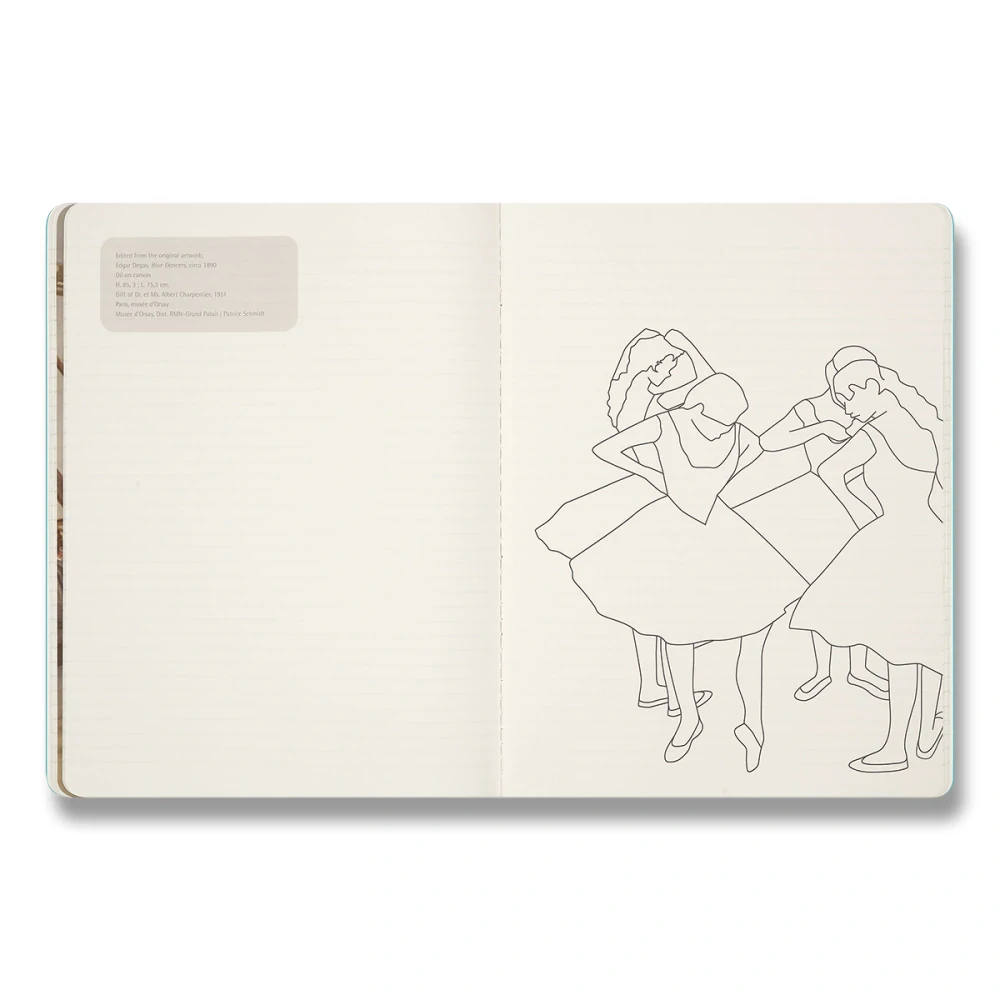 Impressionism sešit Moleskine Cahier 1 ks čistý XL