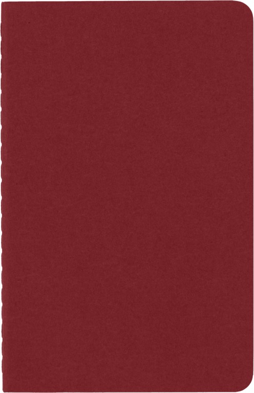 Sešity Moleskine Cahier 3 ks čisté červené S