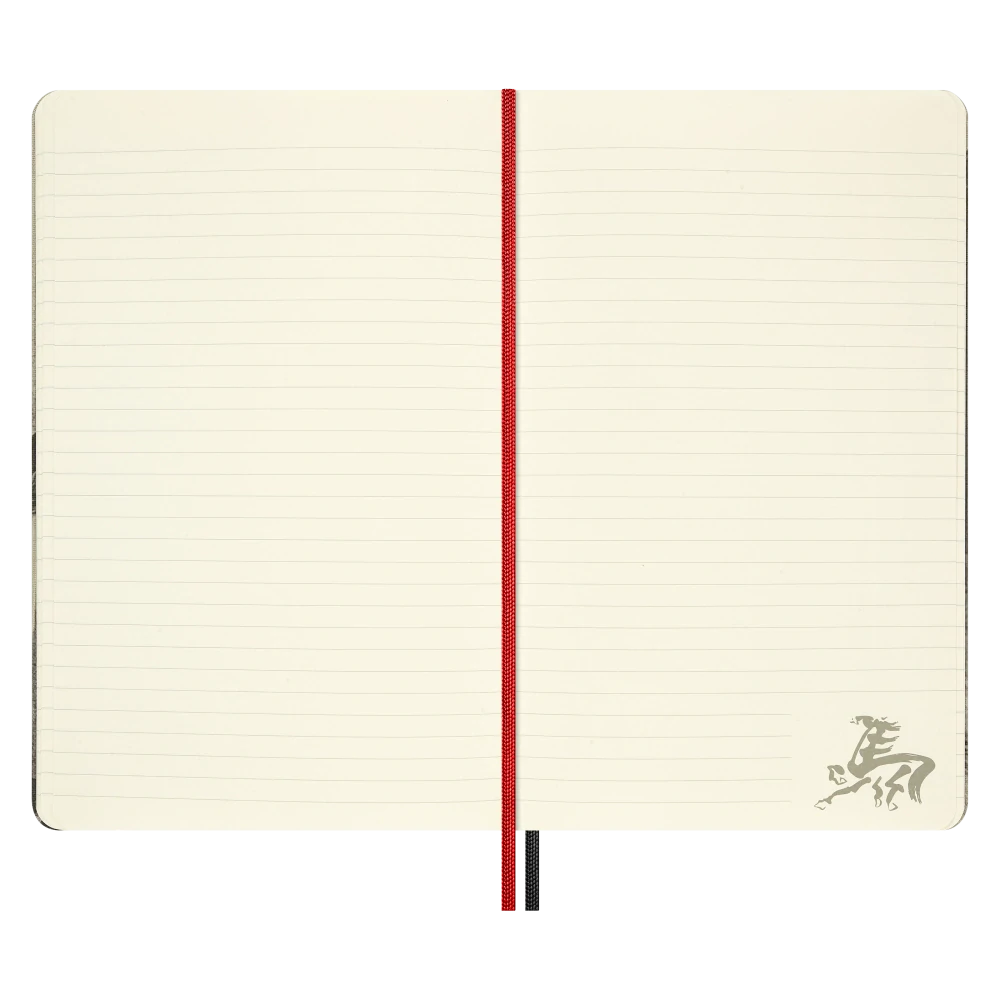 Zápisník Moleskine Horse Calligraphy linkovaný L v dárkové krabici