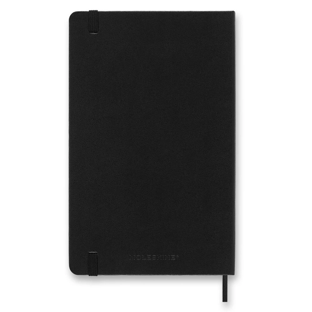 18měsíční diář denní Moleskine 2026-2027 tvrdý černý L
