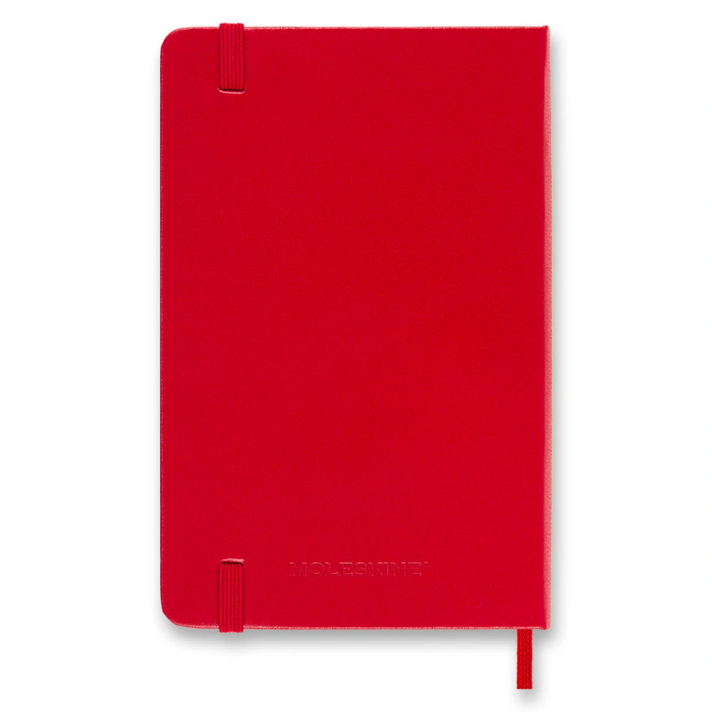 18měsíční týdenní diář Moleskine 2026-2027 tvrdý červený S 