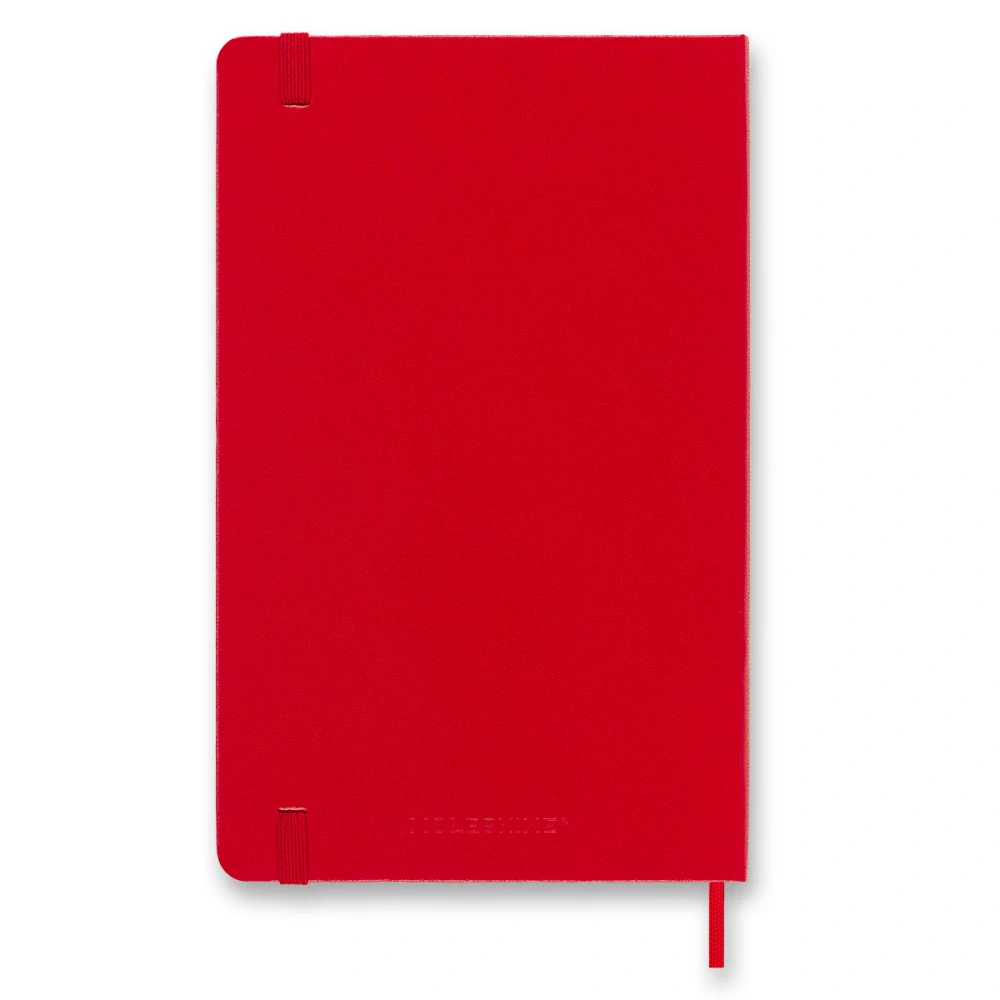 18měsíční týdenní diář Moleskine 2026-2027 tvrdý červený L