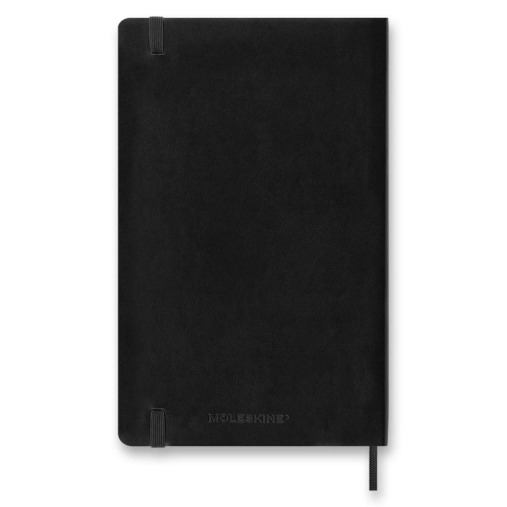 18měsíční diář denní Moleskine 2026-2027 měkký černý L