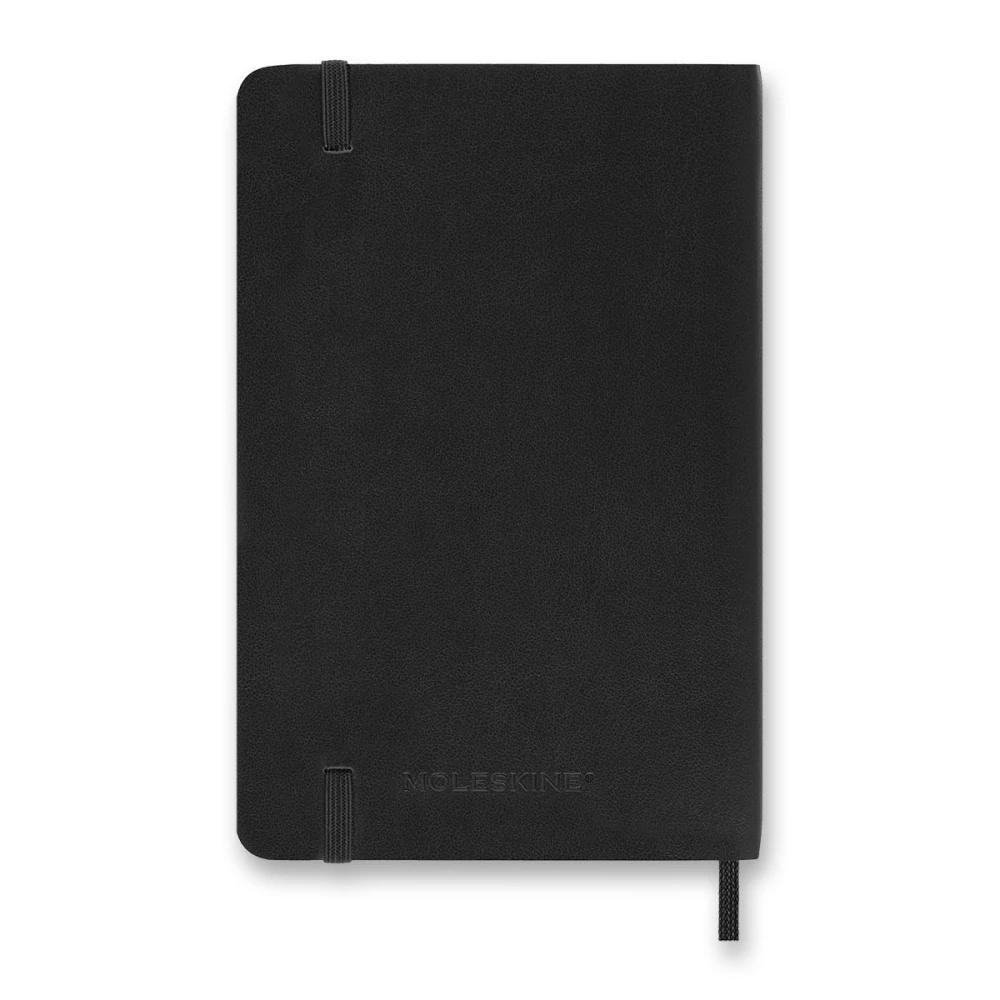 18měsíční týdenní diář Moleskine 2026-2027 měkký černý S 