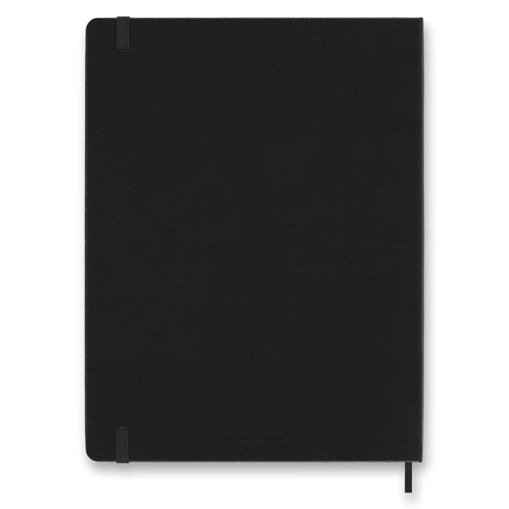 18měsíční týdenní diář Moleskine 2026-2027 měkký černý XL 