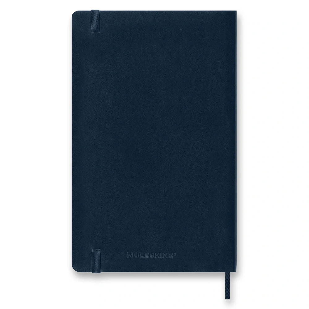 18měsíční týdenní diář Moleskine 2026-2027 měkký modrý L