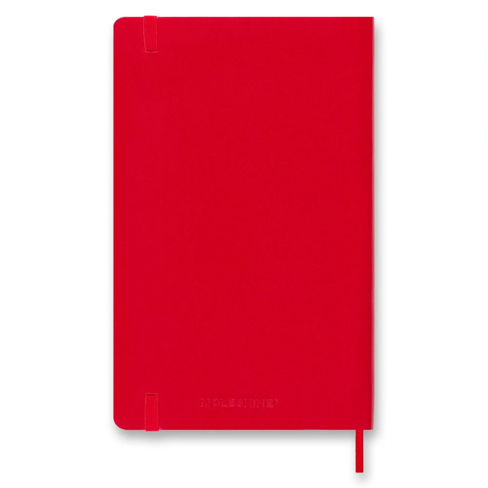 18měsíční týdenní diář Moleskine 2026-2027 měkký červený L
