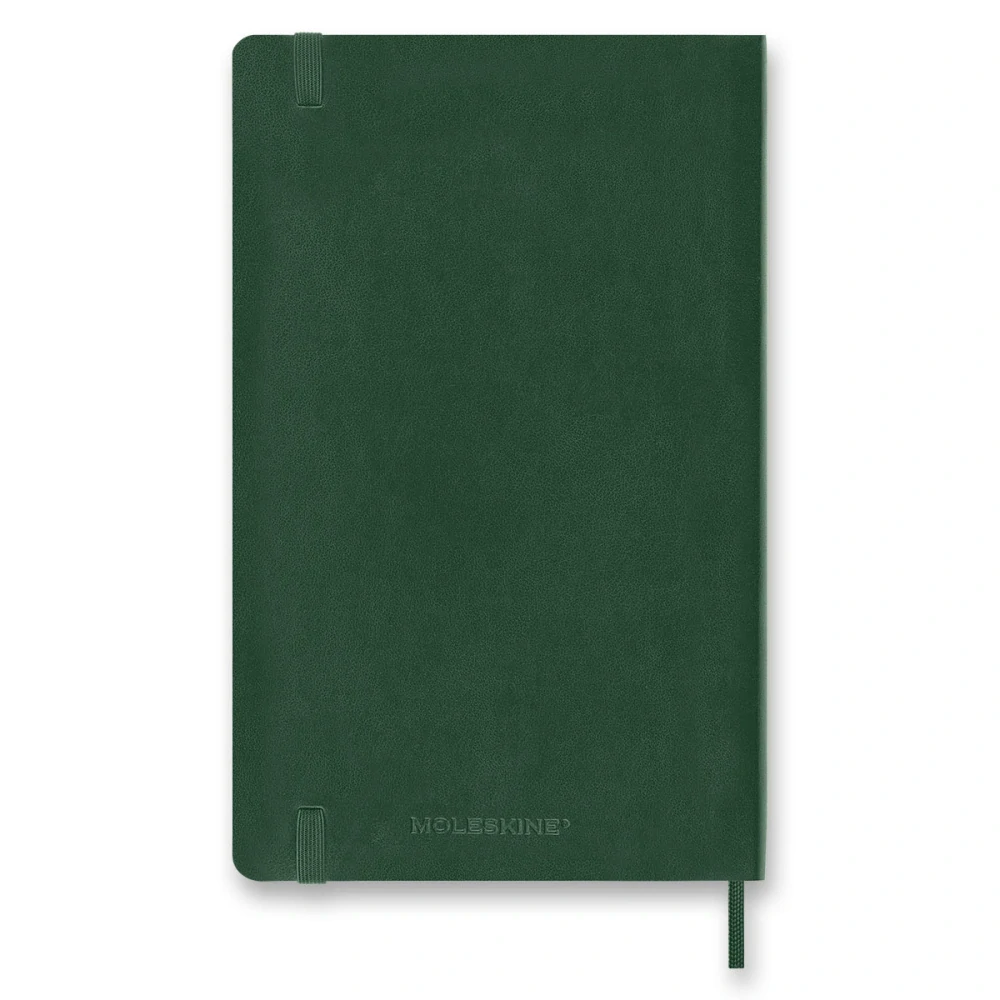 18měsíční týdenní diář Moleskine 2026-2027 měkký zelený L