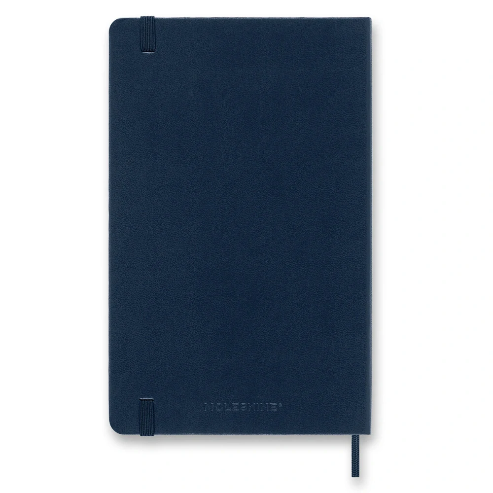 18měsíční týdenní diář Moleskine 2026-2027 tvrdý modrý L