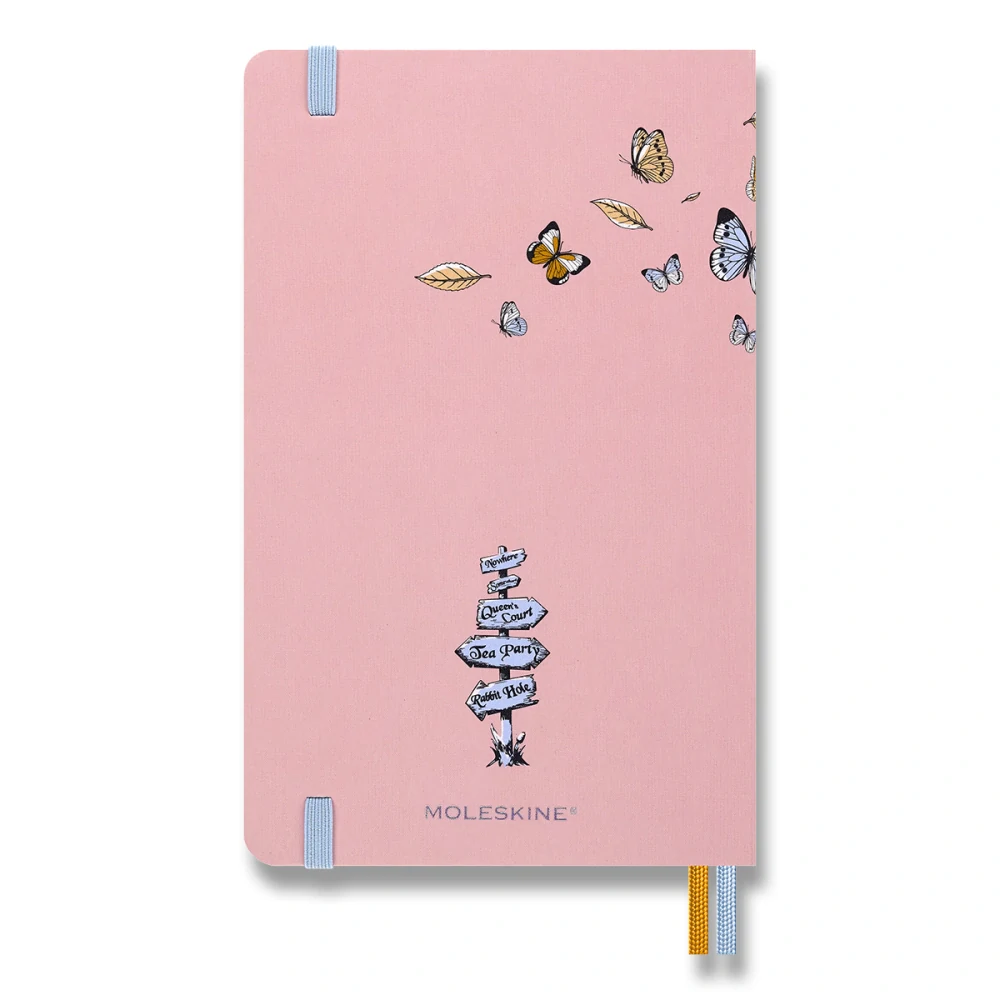Alice in Wonderland zápisník Moleskine tvrdý linkovaný L