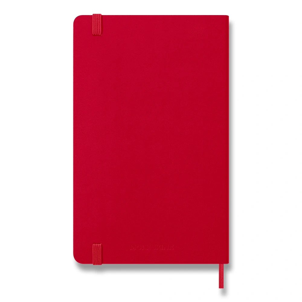 Diář Moleskine 2027 denní tvrdý červený L