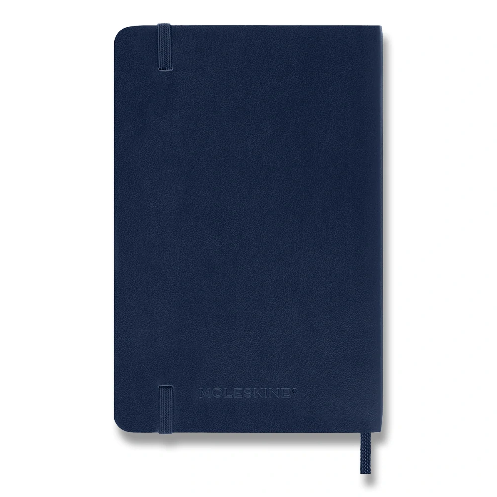 Diář Moleskine 2027 denní měkký modrý S