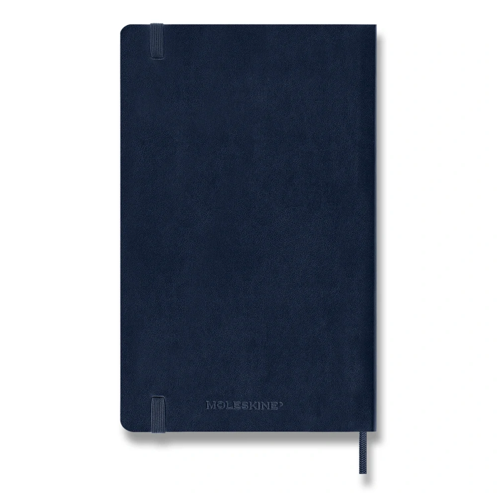 Diář Moleskine 2027 denní měkký modrý L